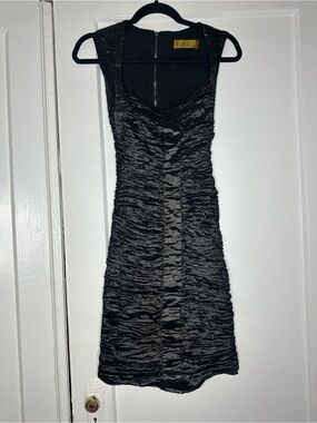 chinese dress ladies Nicole Miller Sequined Ostrich Feather Trim Dress  New Yorker's Apparel